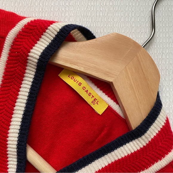 Vintage Preppy Embroidered Music Notes & Dog Sweater Vest - Picture 7 of 8